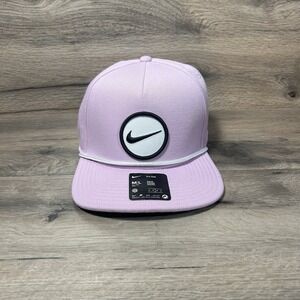 Nike Pro Structured Cap Hat Adult Size M/L Pink Snapback Adjustable Dri Fit Golf